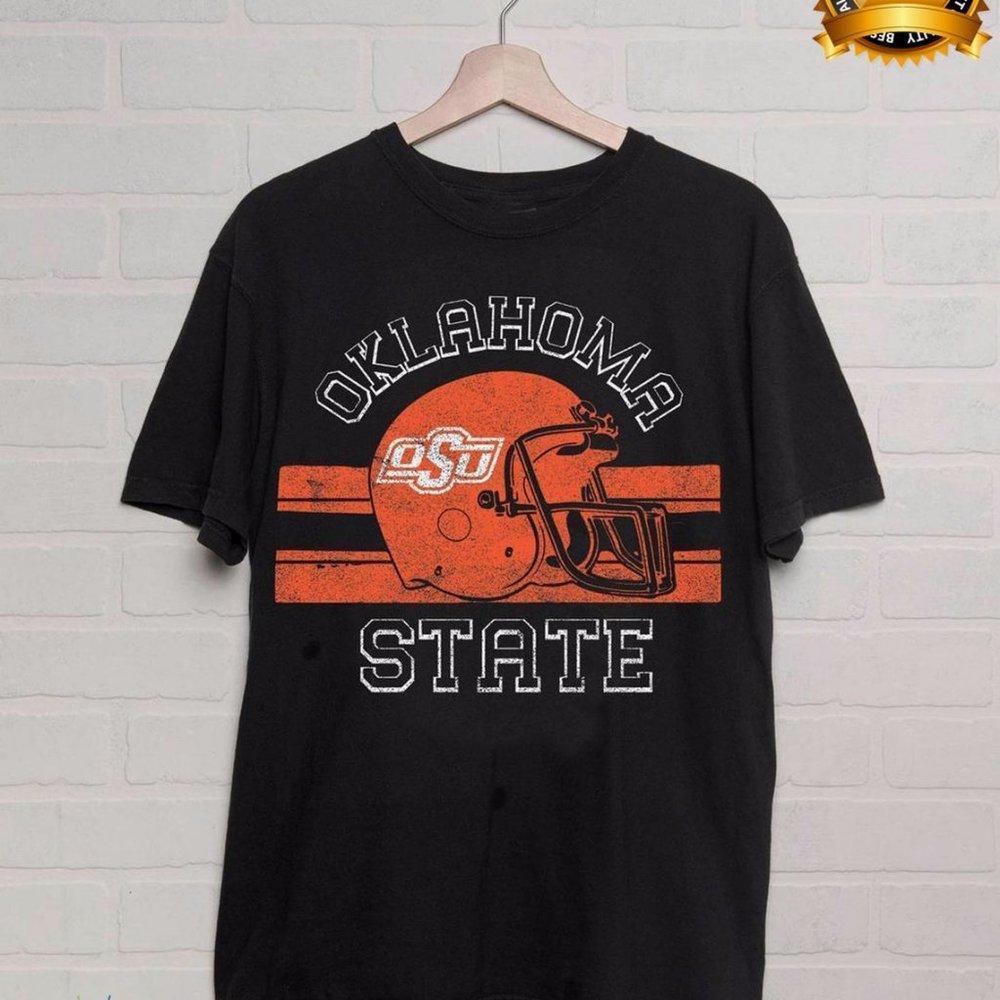 Retro Ncaa Oklahoma State Cowboys And Cowgirls Black T-Shirt, Oklahoma State